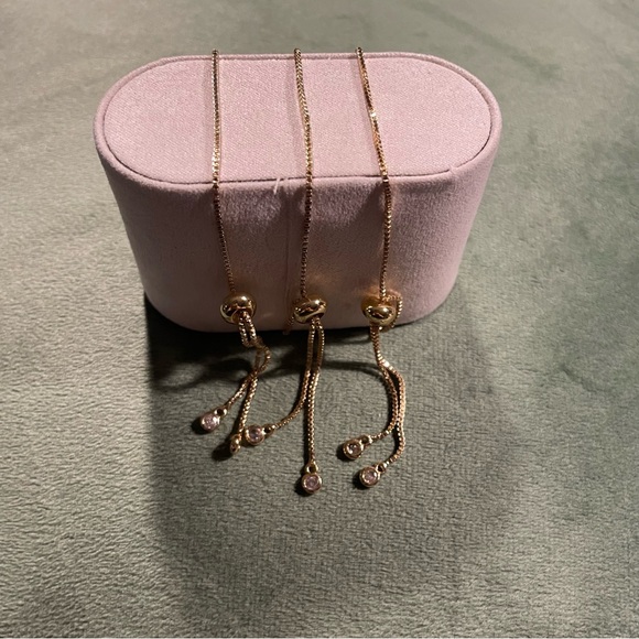 Set of 3 - Elegant Gold and Green Charm Bracelets - Picture 3 of 3